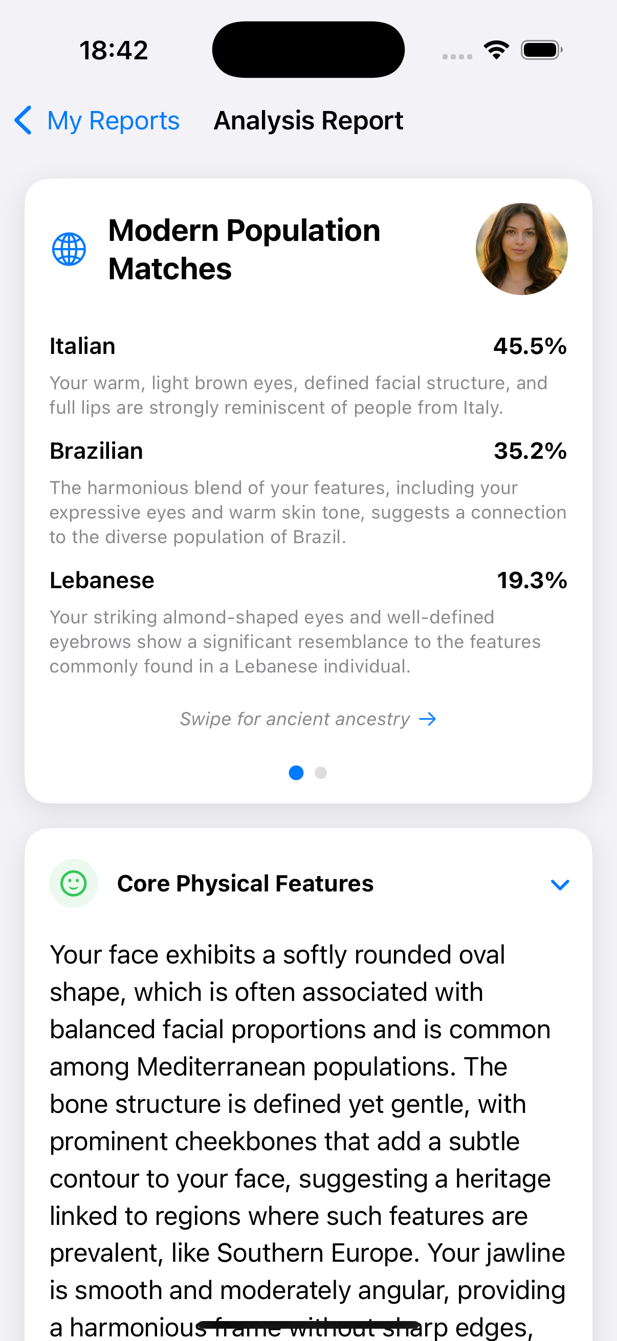 Face DNA Mobile App